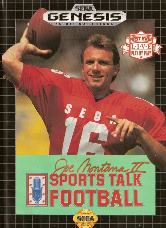 Joe Montana II: Sports Talk Football box art for Sega Mega Drive
